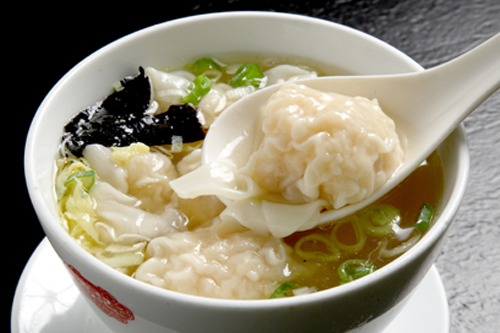 鮮蝦餛飩湯(加麵或細粉)</br>Shrimps wonton soup(noodles or glass noodles)產品圖